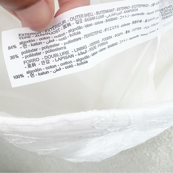 NWT ZARA Butterfly Embroidered Bella Corset Top White Size M - Picture 8 of 11